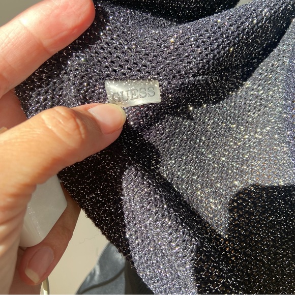 Guess Open Front Metallic Top size medium - Picture 7 of 7